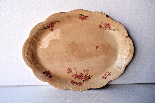 Plat service ovale antique - plat,